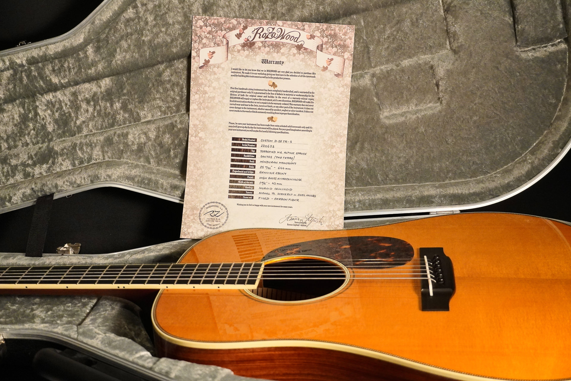 Rozawood Custom D-28 TR-S "Tony Rice" Santos Rosewood - Image 22