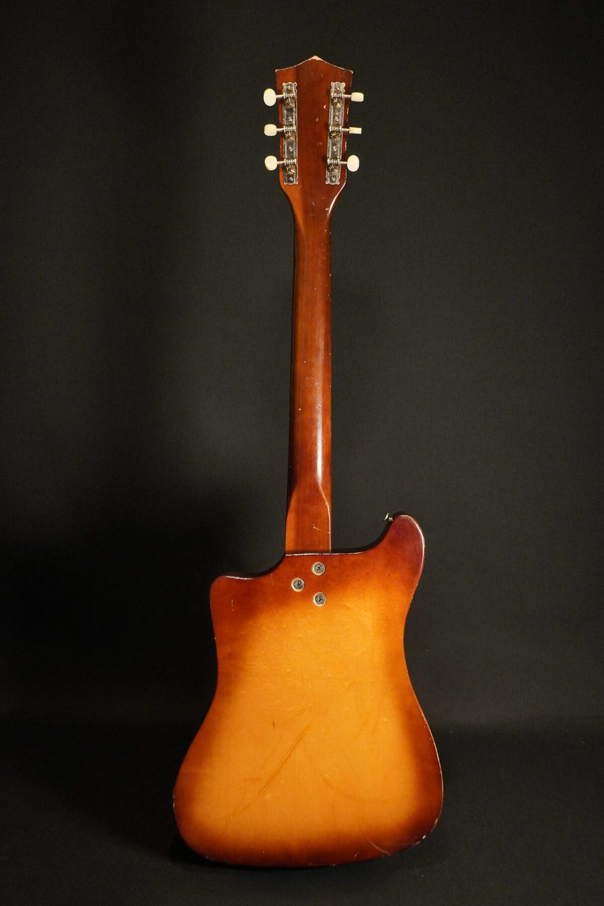 Alternative view of 1960s Kay Vanguard - Sunburst - Refretted and  fully restored!